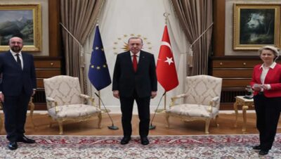 Cumhurbaşkanı Erdoğan, AB Konseyi Başkanı Charles Michel ve AB Komisyonu Başkanı Ursula Von Der Leyen’i kabul etti
