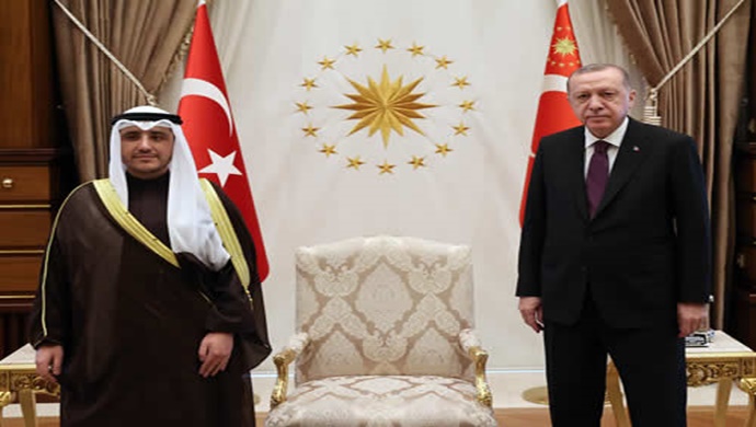 Cumhurbaşkanı Erdoğan, Kuveyt Dışişleri Bakanı ve Kabine İşlerinden Sorumlu Devlet Bakanı El-Sabah’ı kabul etti