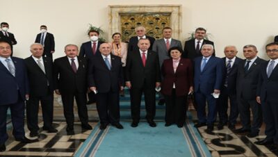 Cumhurbaşkanı Erdoğan, Azerbaycan Millî Meclisi Türkiye Dostluk Grubu heyetini kabul etti