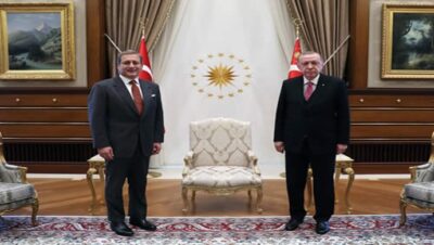 Cumhurbaşkanı Erdoğan, Galatasaray SK Başkanı Elmas’ı kabul etti