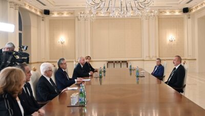 İlham Aliyev, Rusya Federasyonu Bilimler Akademisi Başkanı başkanlığındaki bir heyeti kabul etti