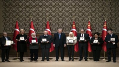 Cumhurbaşkanı Erdoğan, Cumhurbaşkanlığı Kültür ve Sanat Büyük Ödülleri Töreni’ne katıldı