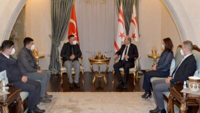 Cumhurbaşkanı Ersin Tatar, Mersin Kamu Hastaneleri Hizmetleri Başkanı’nı kabul etti ; “Türkiye’nin her türlü desteğine büyük önem veriyoruz”