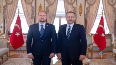 Ukrayna İstanbul Başkonsolosu Roman Nedilskyi, Vali Yerlikaya’yı Ziyaret Etti