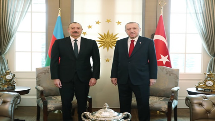 Cumhurbaşkanı Erdoğan, Azerbaycan Cumhurbaşkanı Aliyev ile görüştü