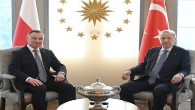 Cumhurbaşkanı Erdoğan, Polonya Cumhurbaşkanı Duda ile bir araya geldi