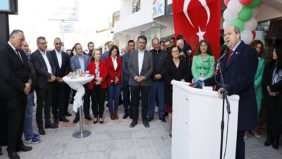 Cumhurbaşkanı Ersin Tatar, KKTC Muhtarlar Derneği Genel Merkez binasının açılışını yaptı