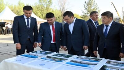 Президент Садыр Жапаров заложил капсулу под строительство нового здания Администрации Президента