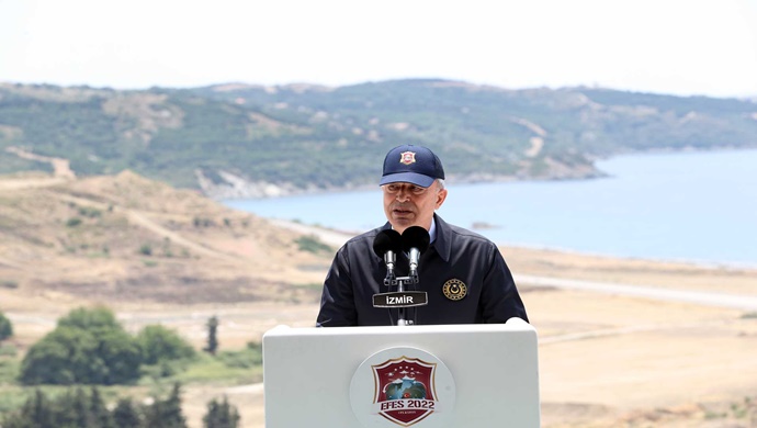 Millî Savunma Bakanı Hulusi Akar, Efes-2022 Tatbikatı’nın Seçkin Gözlemci Günü’nde Konuştu
