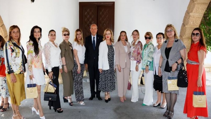 Azerbaycan Kadın Girişimciler Birliği Yönetim Kurulu heyeti, Cumhurbaşkanı Ersin Tatar ve eşi Sibel Tatar ile Cumhurbaşkanlığı’nda görüştü