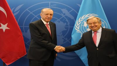 Cumhurbaşkanı Erdoğan, BM Genel Sekreteri Guterres ile bir araya geldi