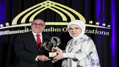Emine Erdoğan, ABD’de “Uluslararası Müslüman Kadınlar Başarı ve Topluma Katkı Ödülü”nü aldı