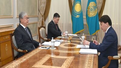 Глава государства принял председателя Агентства по защите и развитию конкуренции Марата Омарова