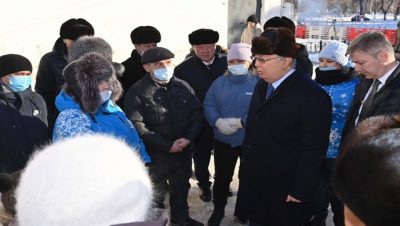 Президент встретился с жителями Рудного