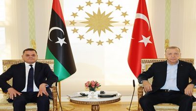 President Erdoğan meets with PM Dbeibeh of Libya