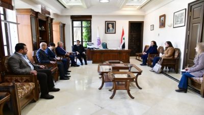 Meeting of the Ambassador with the President of Damascus University