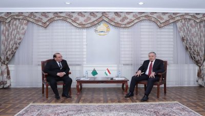 Bakanın Türkmenistan Büyükelçisi ile görüşmesi
