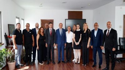 Cumhurbaşkanı Ersin Tatar, Gönyeli-Alayköy Belediyesi’ni ziyaret etti