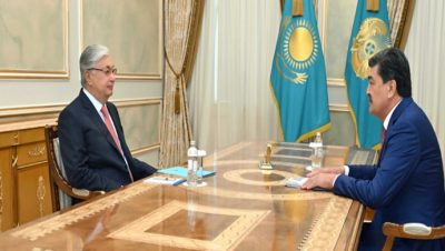 Devlet Başkanı Ekoloji ve Doğal Kaynaklar Bakanı Yerlan Nysanbayev’i kabul etti