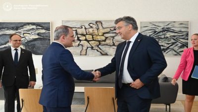 Bakan Jeyhun Bayramov’un Hırvatistan Başbakanı Andrej Plenković ile görüşmesine ilişkin basın açıklaması
