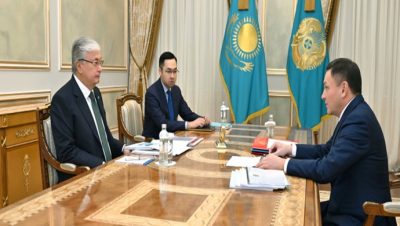 Devlet başkanı Turizm ve Spor Bakanı Ermek Marzhikpayev’i kabul etti