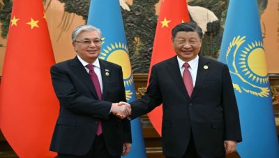 Kazakistan Cumhurbaşkanı Kassym-Jomart Tokayev ve Çin Halk Cumhuriyeti Cumhurbaşkanı Xi Jinping görüştü