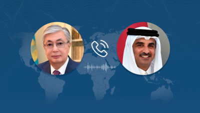Kassym-Jomart Tokayev, Katar Emiri Şeyh Tamim bin Hamad Al Sani ile telefon görüşmesi yaptı
