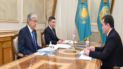 Devlet başkanı Astanalı Akim’i Zhenis Kasymbek’i kabul etti