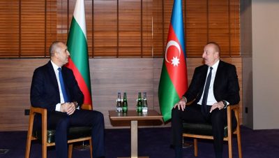 İlham Aliyev, Bulgaristan Cumhurbaşkanı Rumen Radev ile baş başa görüştü
