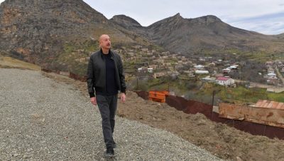 İlham Aliyev Hocalı ilçesinin Pirler köyünü ziyaret etti