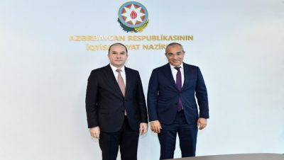 Büyükelçinin Azerbaycan Cumhuriyeti Ekonomi Bakanı ile görüşmesi