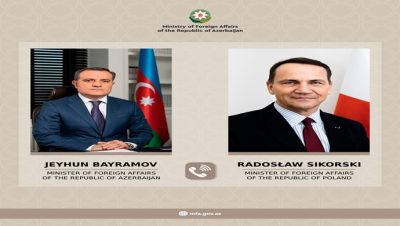 Bakan Jeyhun Bayramov ile Polonya Dışişleri Bakanı Radoslav Sikorski arasındaki telefon görüşmesine ilişkin basın bilgisi