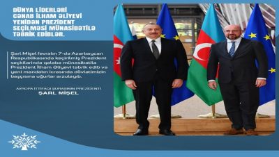 Avropa İttifaqı Şurasının Prezidenti Şarl Mişel İlham Əliyevə zəng edib
