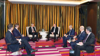 İlham Aliyev ve Almanya Doğu İşadamları Derneği İcra Direktörü ile görüşme yapıldı