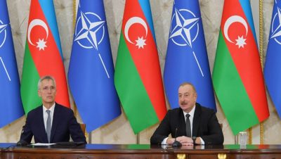 İlham Aliyev ve NATO Genel Sekreteri Jens Stoltenberg basına açıklama yaptı